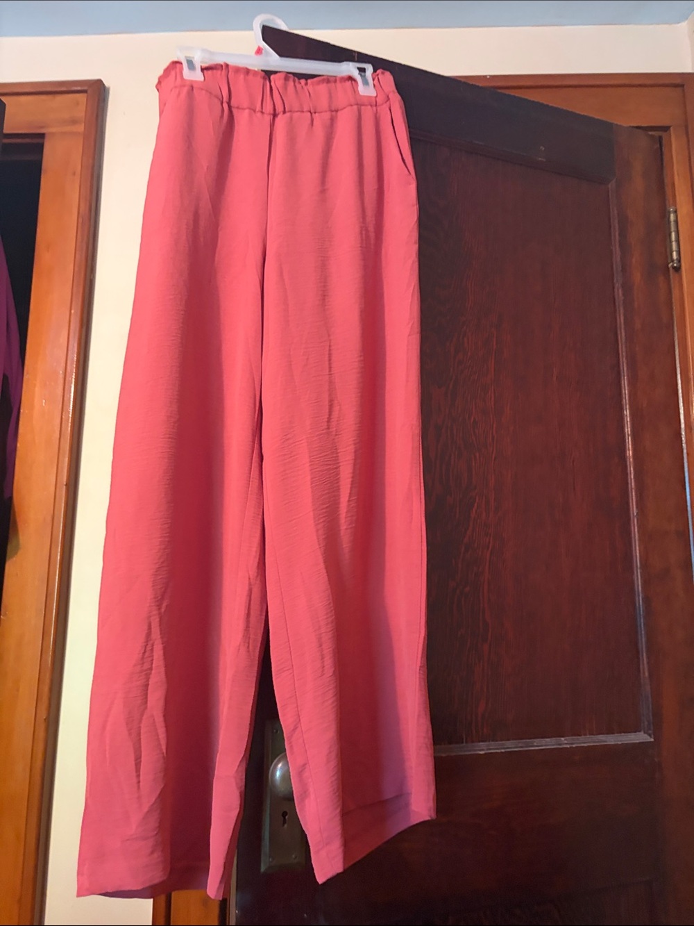 Hilary Radley Coral Elastic Waist Pants